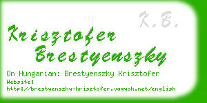 krisztofer brestyenszky business card